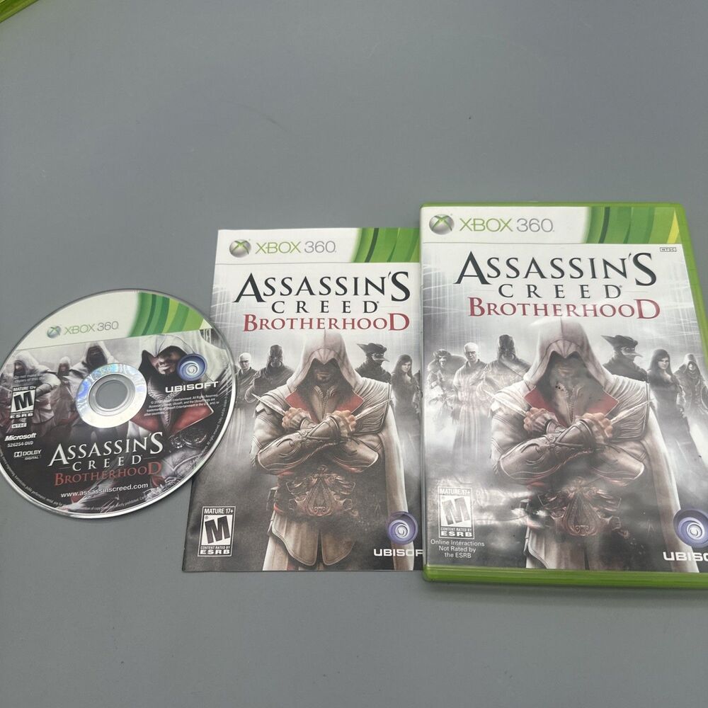 Assassin's Creed: Brotherhood (Microsoft Xbox 360, 2010) Complete | CIB | Tested